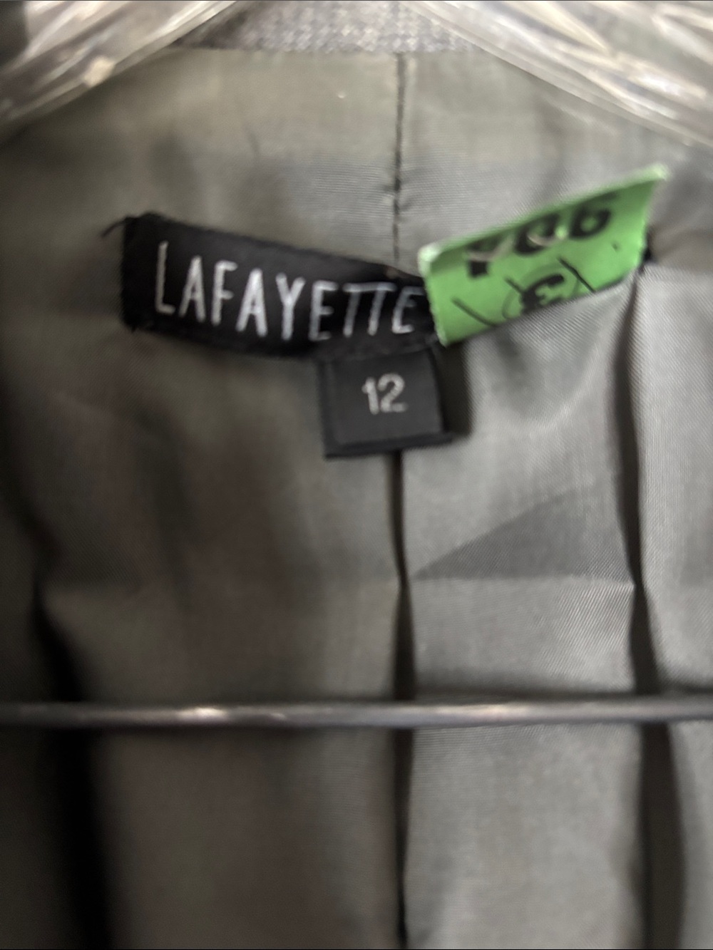 Lafayette 148 New York Gray Women's Two-Piece Pantsuit - Picture 3 of 9